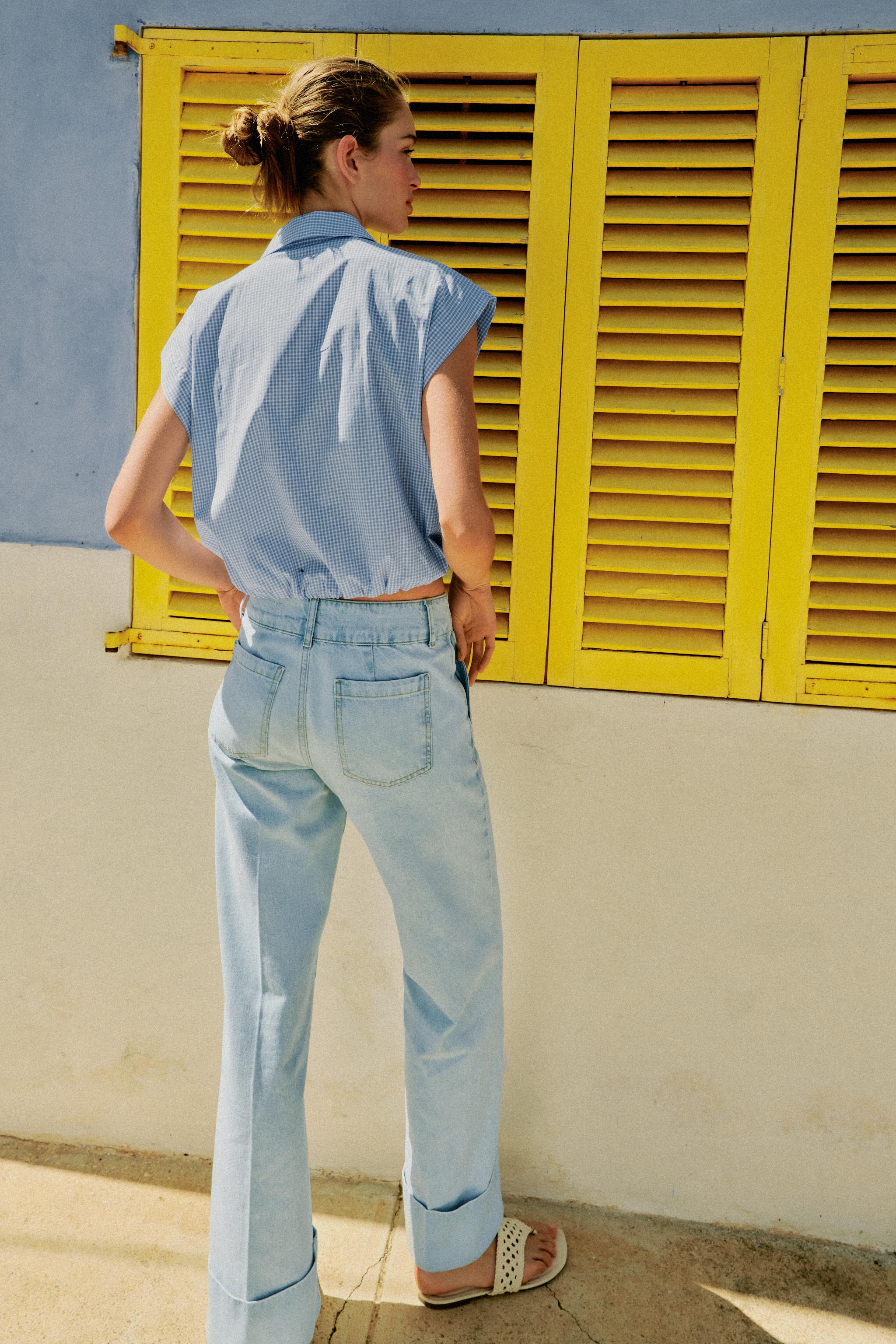 CHEMISE COURTE À CARREAUX VICHY